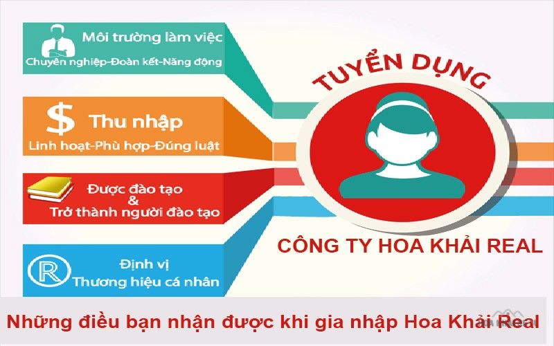 BẢN TIN TUYỂN DỤNG HOA KHẢI REAL THÁNG 8