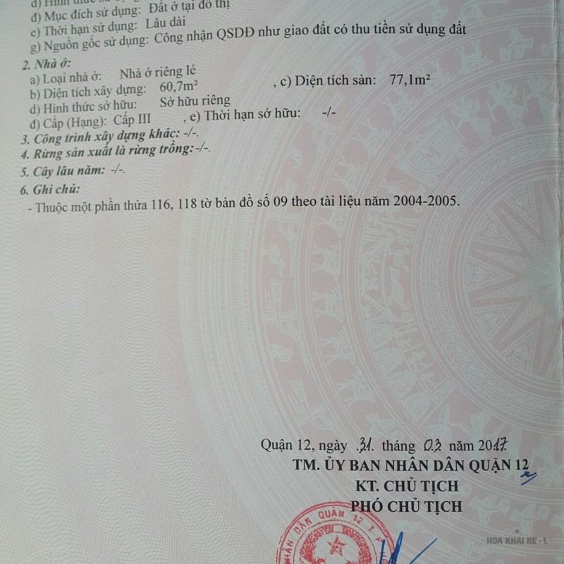  BÁN GẤP NHÀ CẤP 4 TRUNG MỸ TÂY 12, QUẬN 12 SÁT CHỢ CHÓ, CHỢ TÂN CHÁNH HIỆP